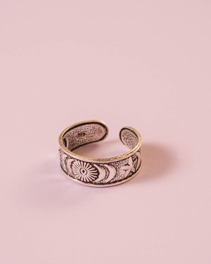 anilla en plata de ley midi fase lunar