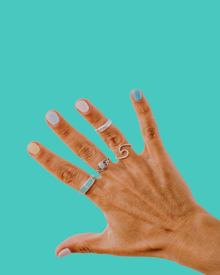 anillos turquesas midi