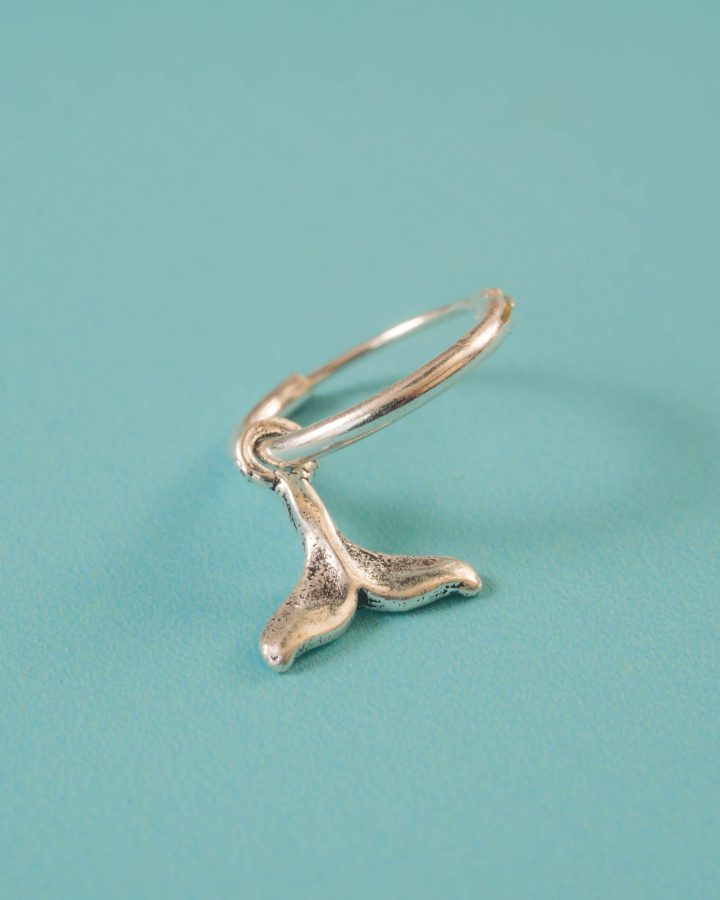 arito mini en plata de ley cola ballena