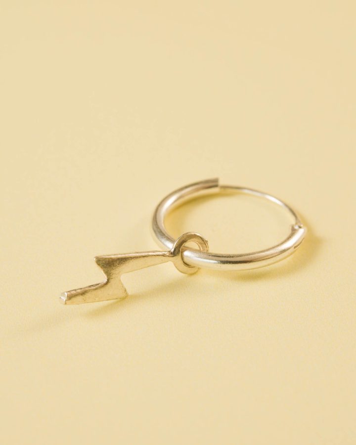 arito mini en plata de ley rayo