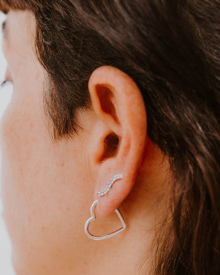 aro en plata de ley corazón loved