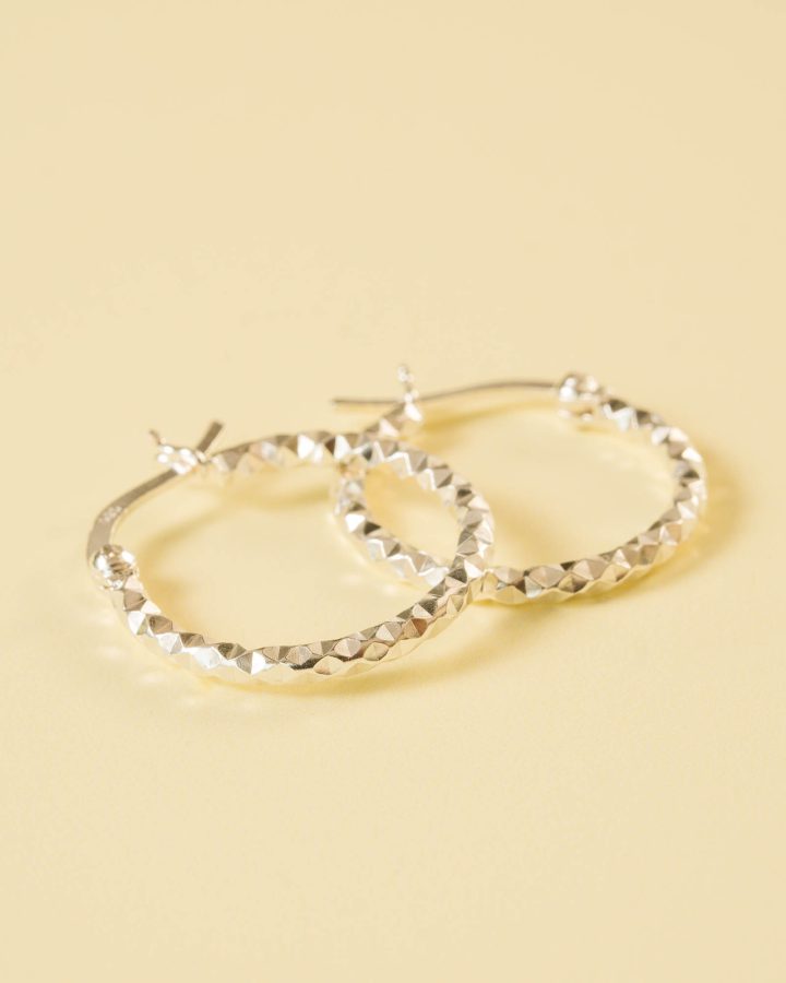 aros plata de ley diamantados