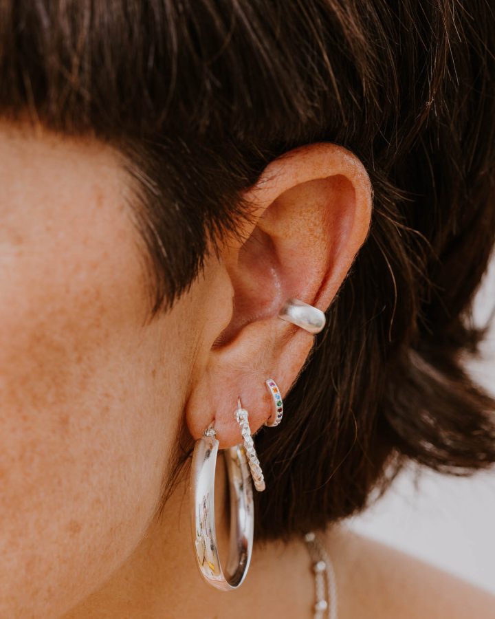 aros plata de ley tamaños varios