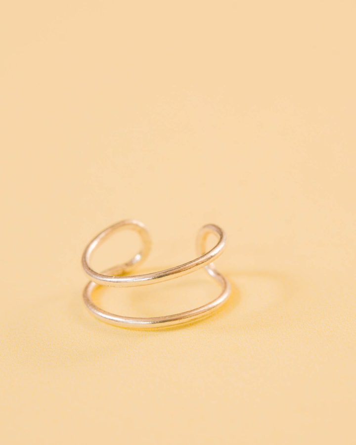 ear curff plata de ley minimal