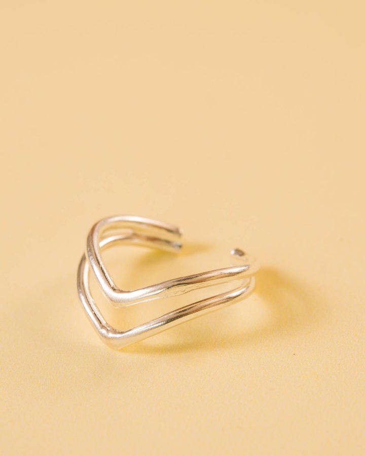 ear curff plata de ley pico