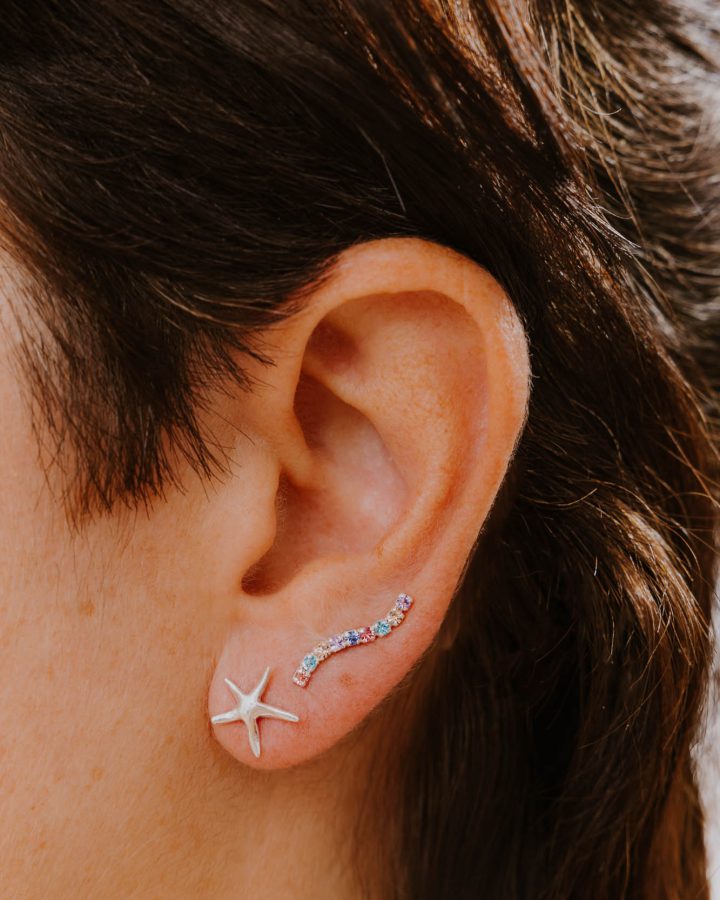 pendiente mini xl estrella de mar