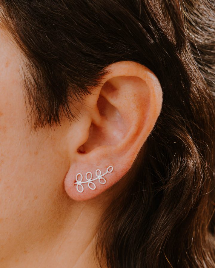 pendiente trepador plata de ley botanic