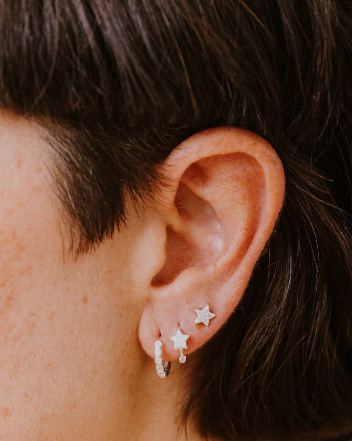 pendientes en plata de ley y circonitas